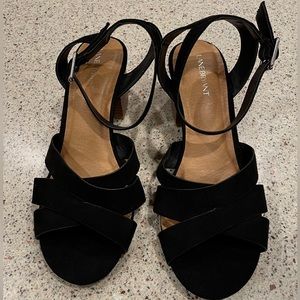 Lane Bryant Block Heel Strappy Sandal Sz 10